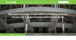 Desktop Screenshot of cordek.com